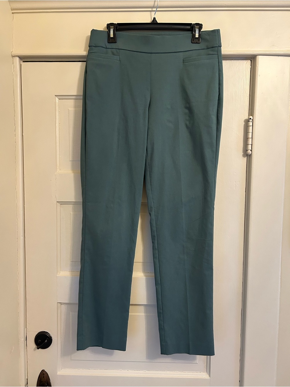 Liz Claiborne Teal Straight-Leg Pants